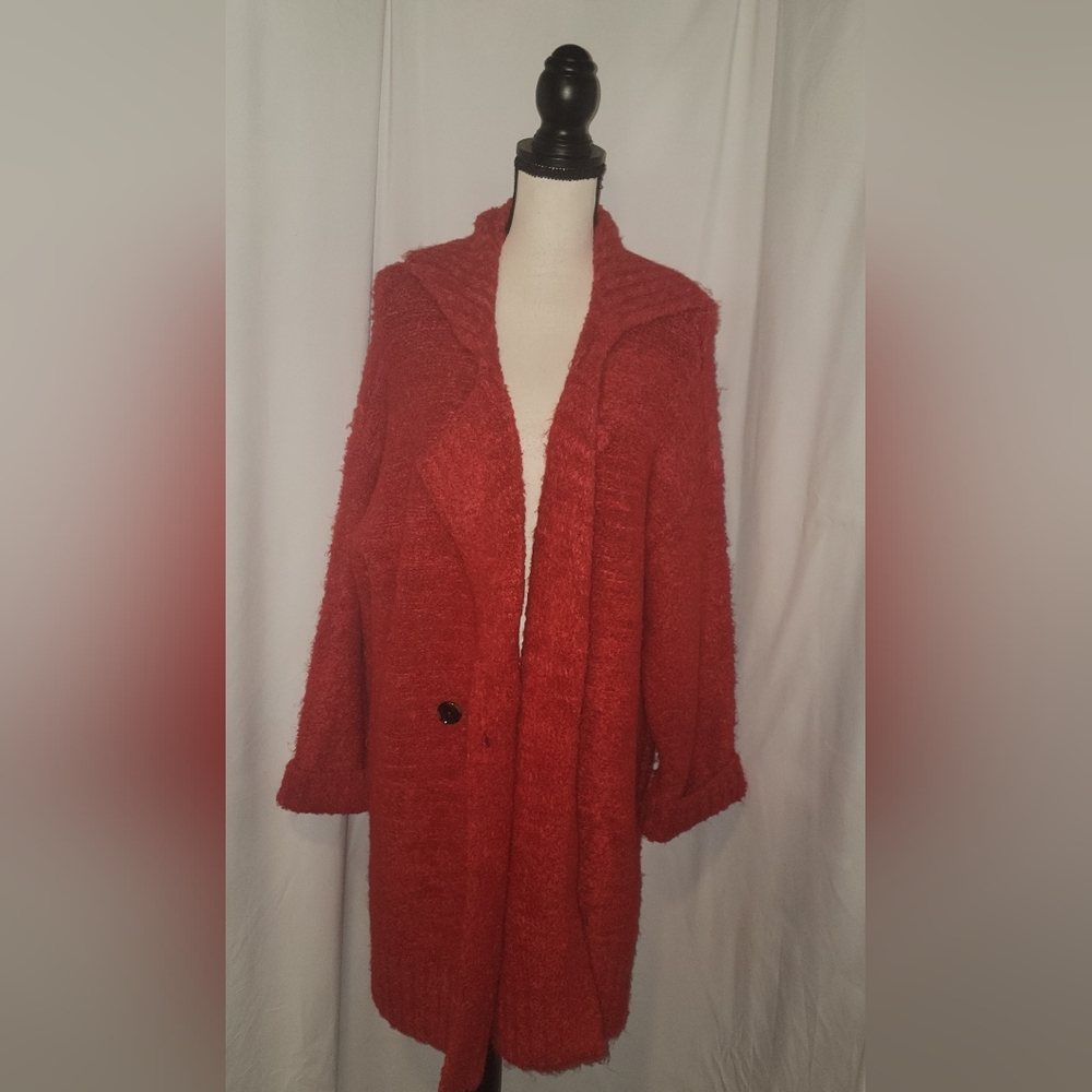 Ann Taylor Red Cardigan